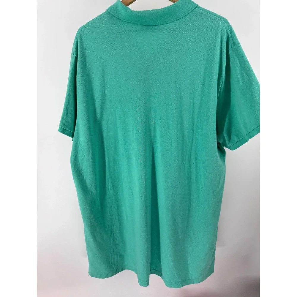 Polo Ralph Lauren Polo Shirt Mens XXL Green Mesh Pony Classic‎ Golf Preppy